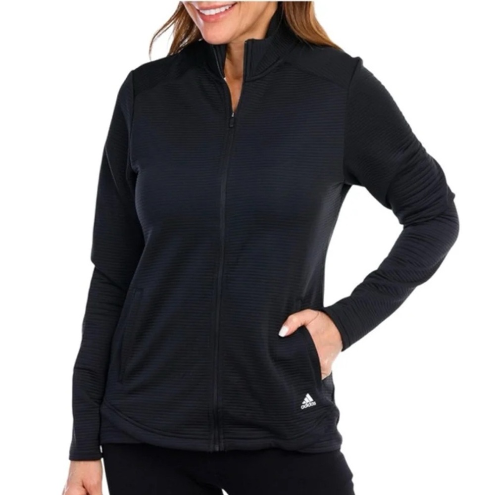 Adidas Golf Black Full-Zip Jacket